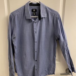H&M easy iron grey long sleeve